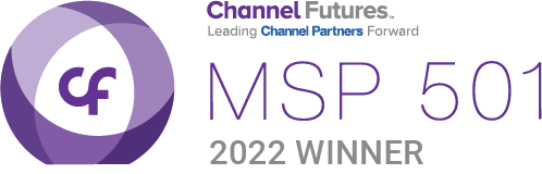 logo of 2022 MSP 501 award by Channel Futures in transparent background