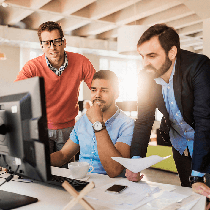 IT team running an office 365 assessment